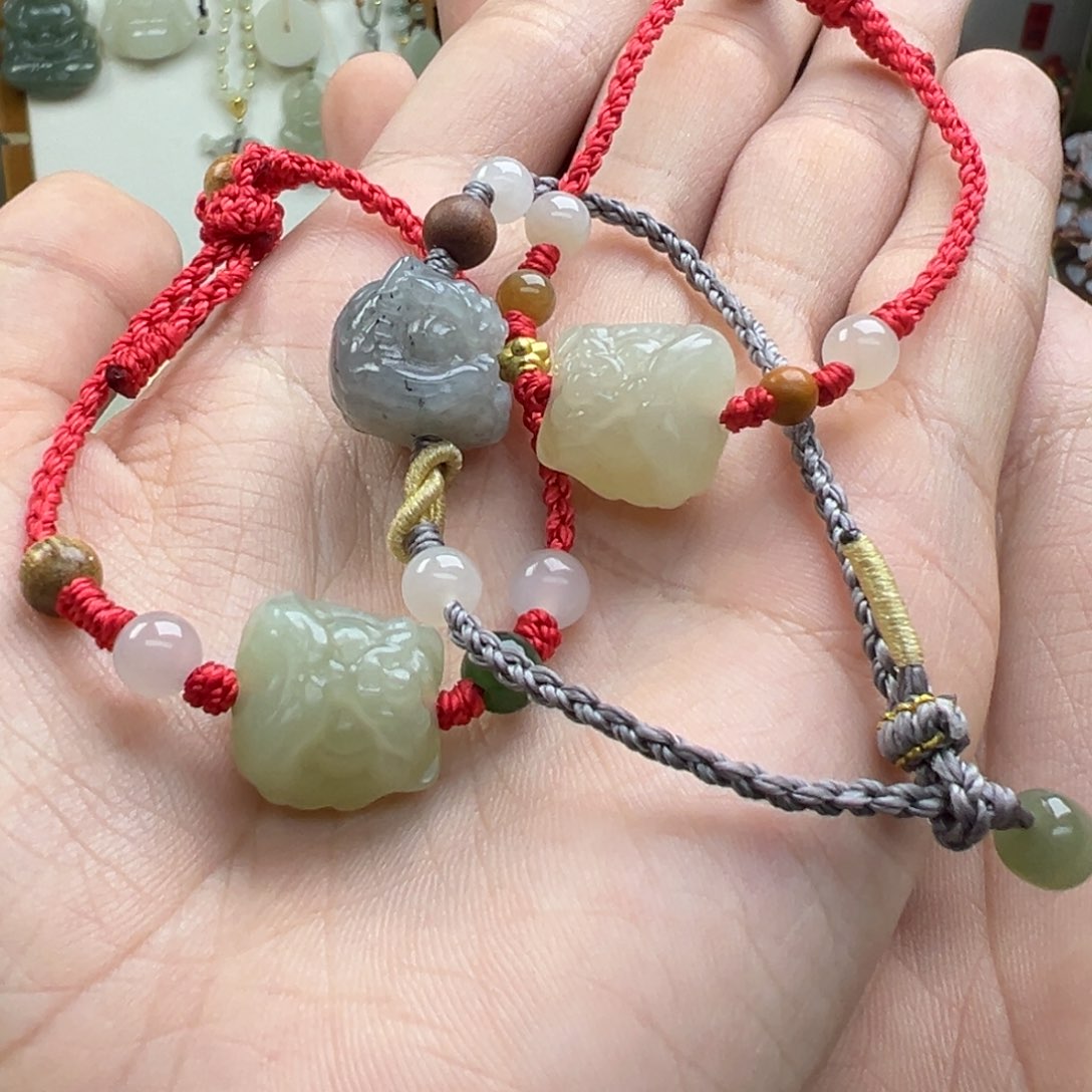 和田玉未镶嵌手链拍一发一