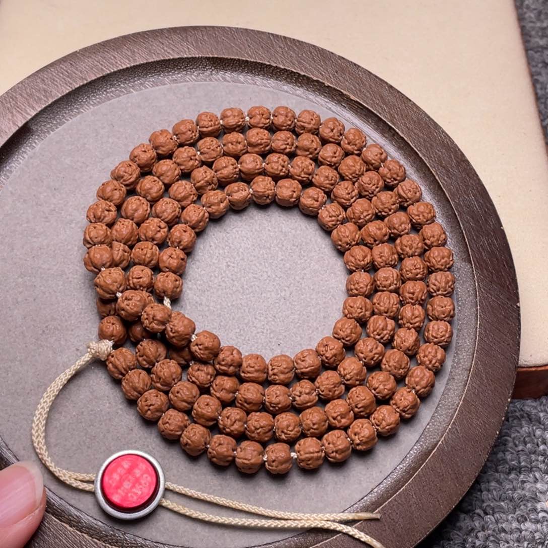 手串金刚菩提诠*梅朵头货佛手108尺寸6.5➕