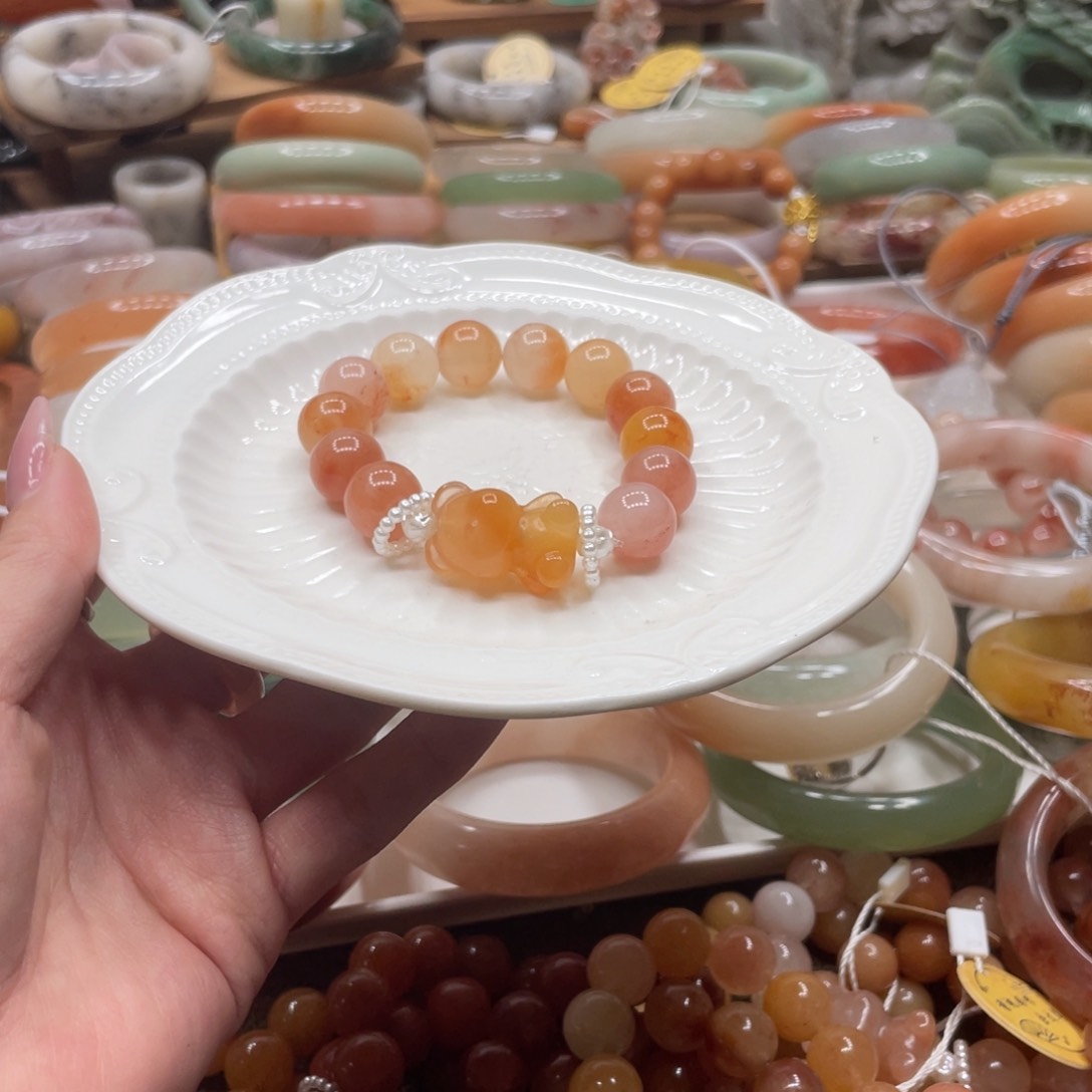 石英质玉手链未镶嵌雨*尘