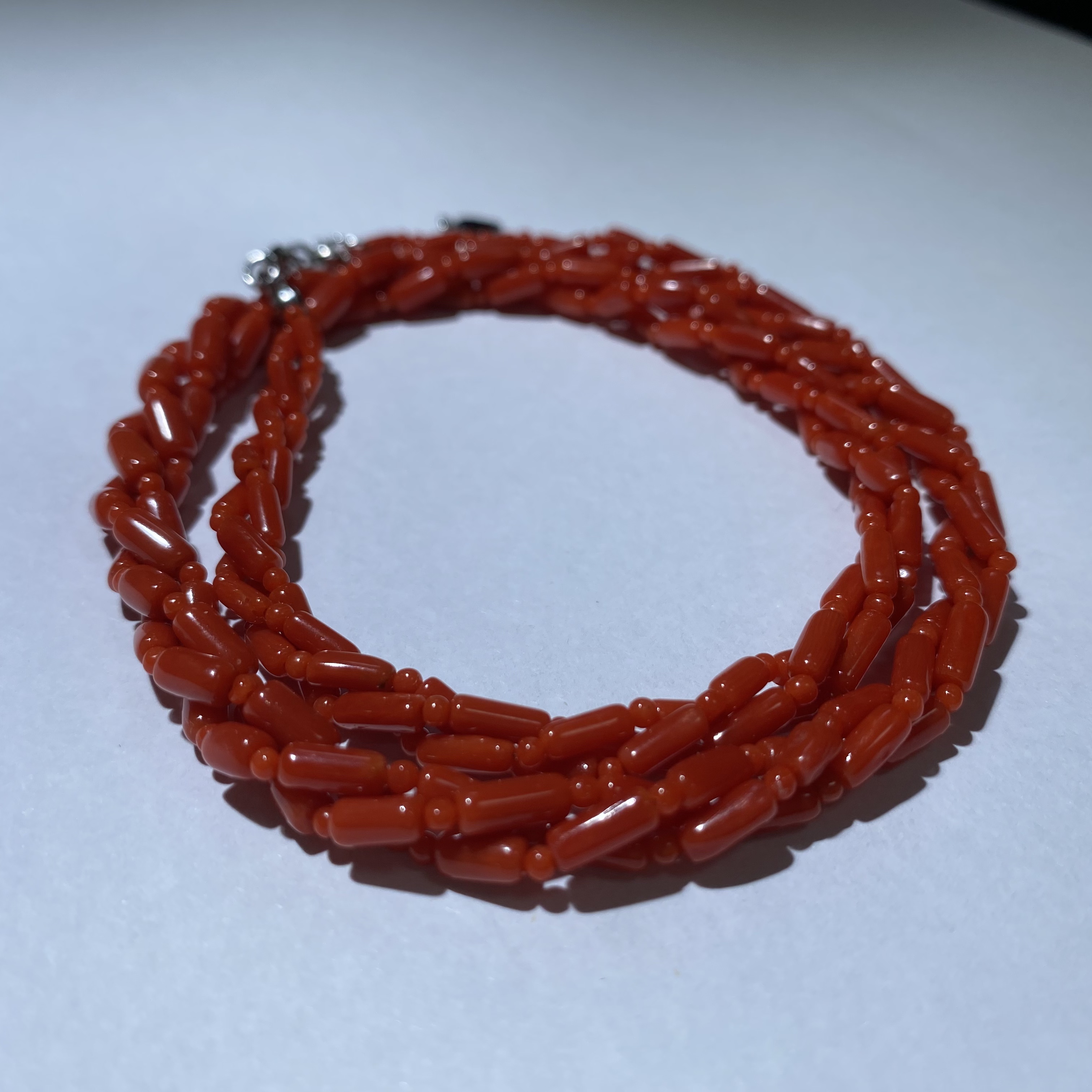 A1224YSX039—红珊瑚项链