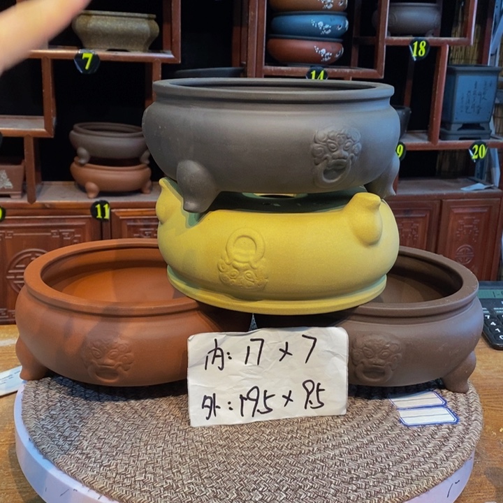 紫砂花盆紫砂花盆