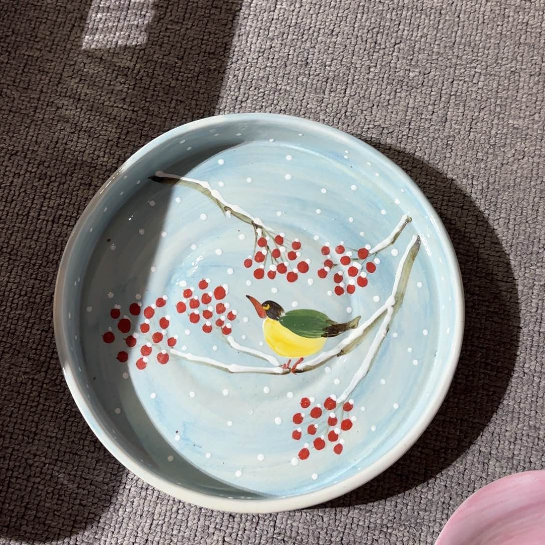 景德镇手绘高温釉下彩陶瓷茶具