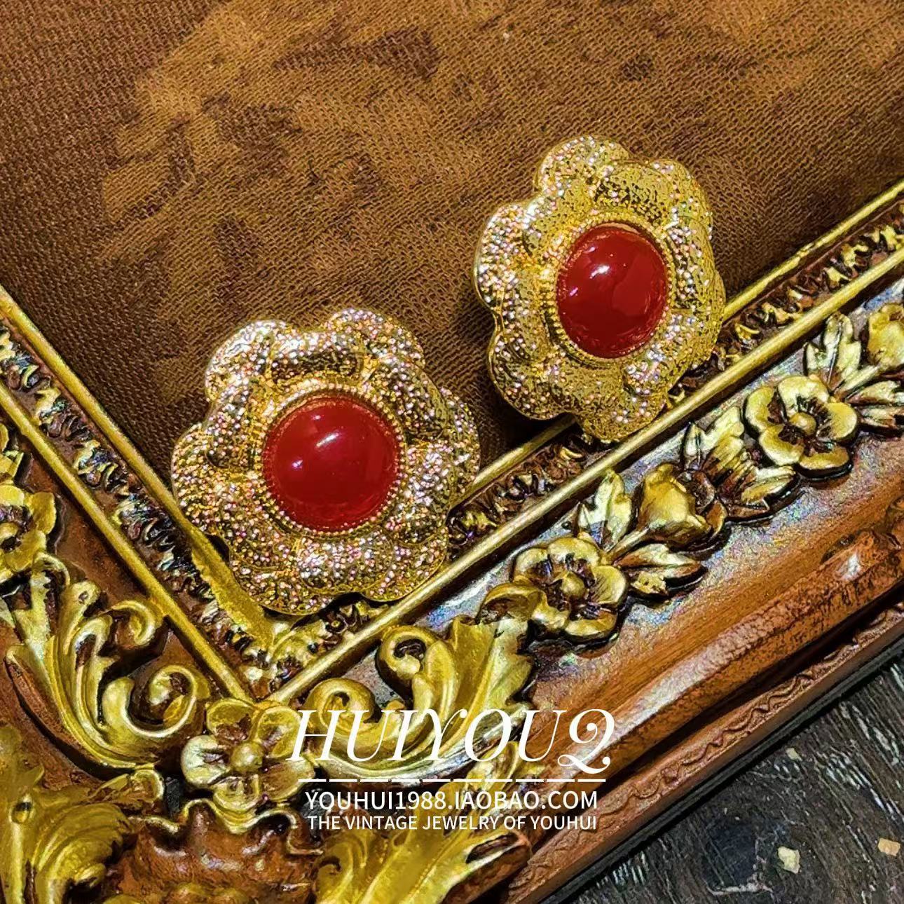 铜合金耳饰 【阳花】高级溢彩耳钉220