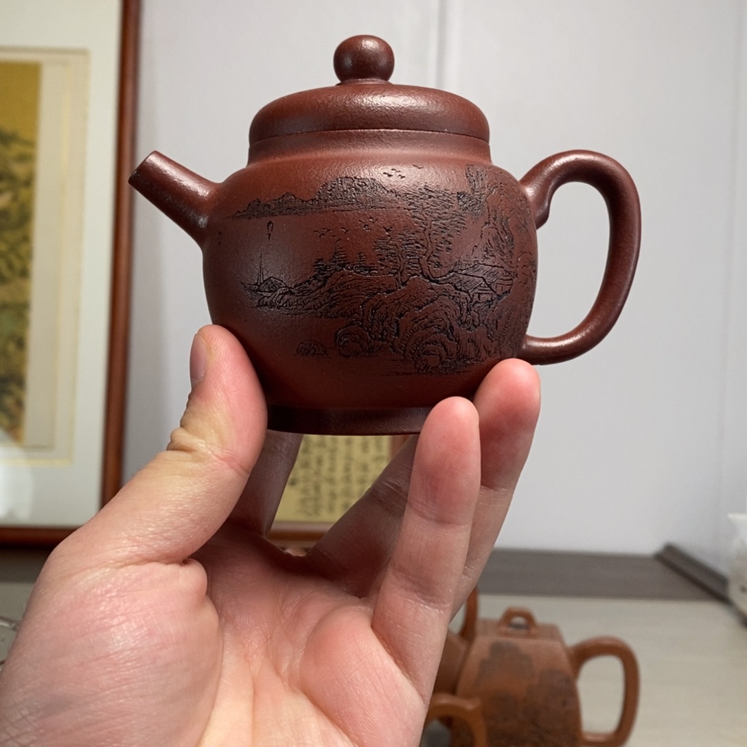紫砂茶壶原矿泥料传统工艺制作
