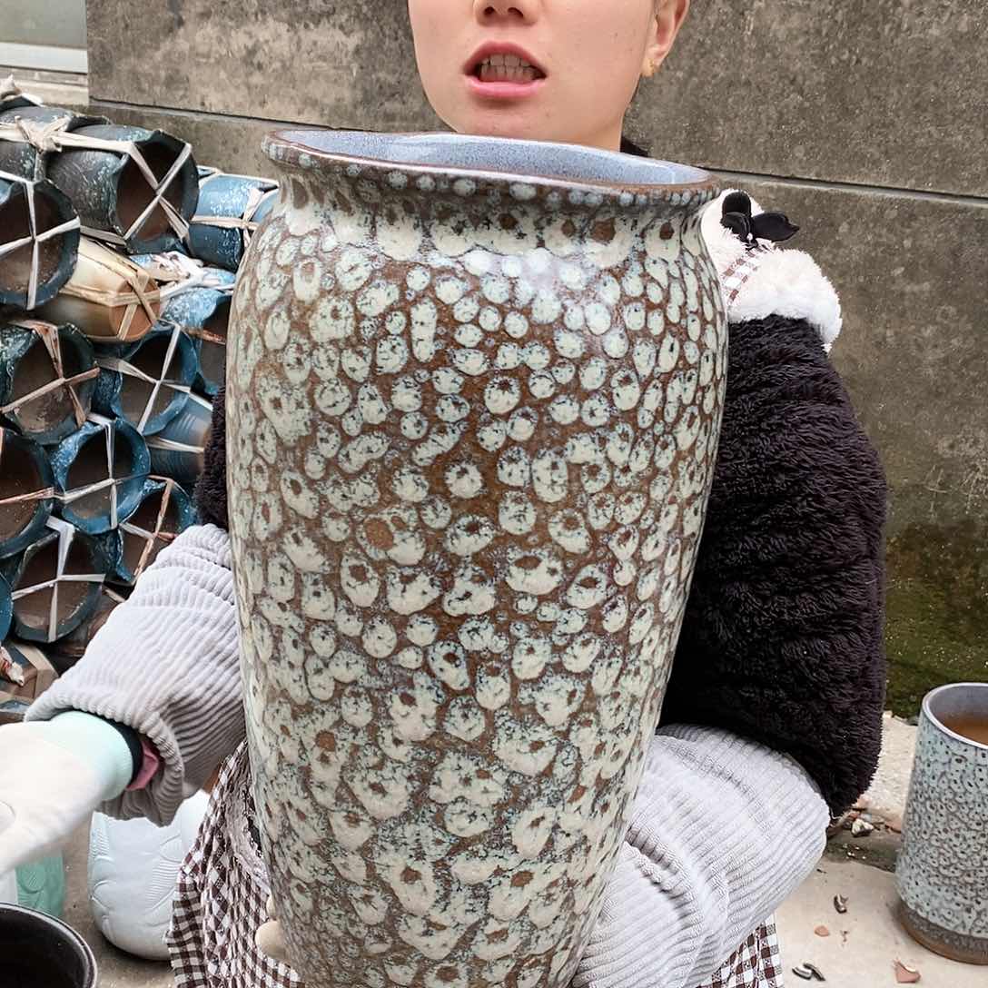 紫砂花盆正品口20高42
