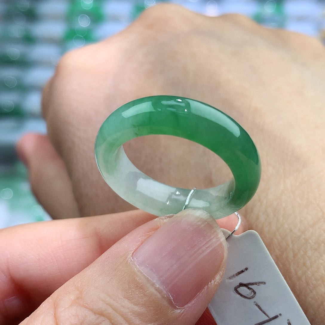 未镶嵌戒指翡翠16-17号