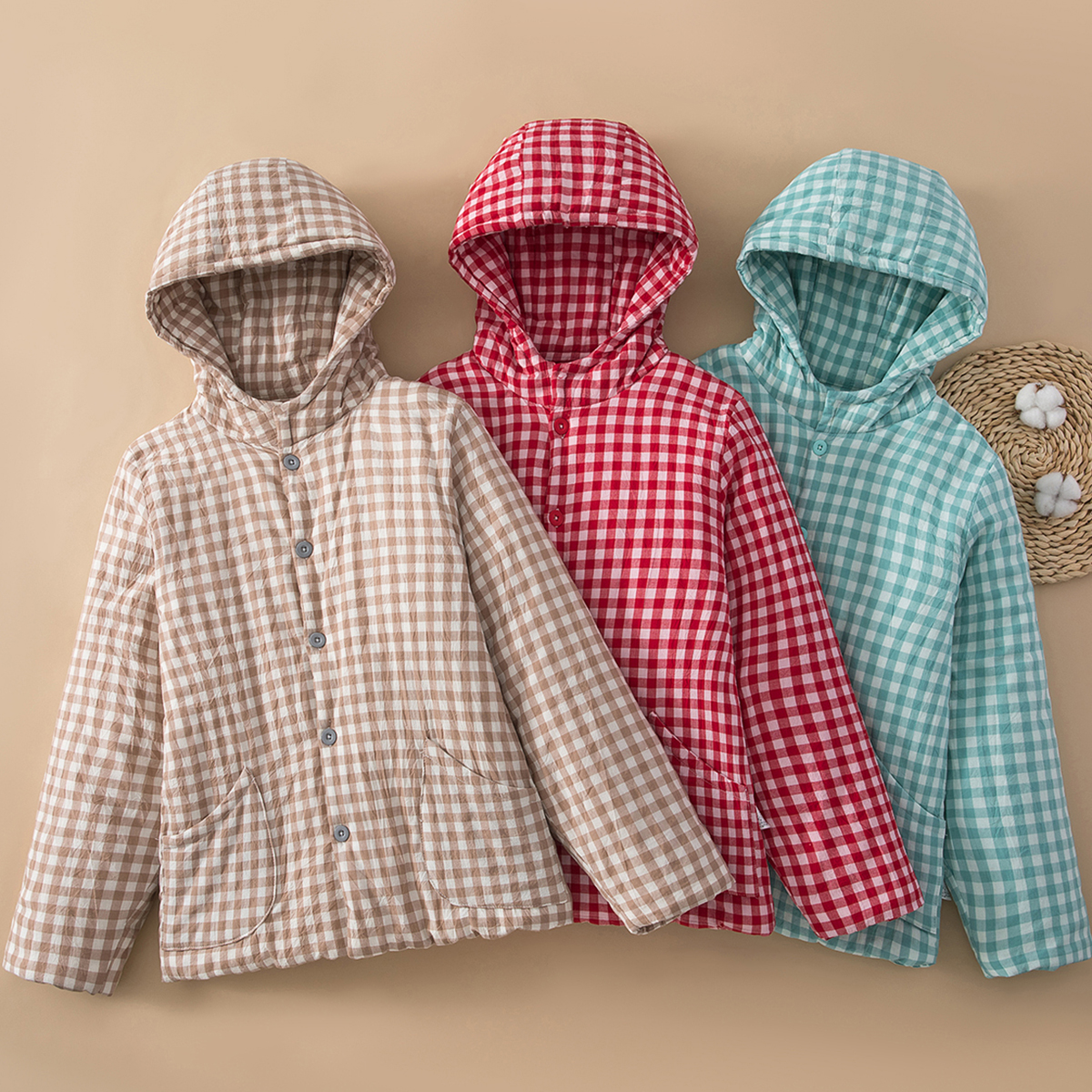 女士纯棉花棉袄新疆长绒棉冬季夹棉保暖棉衣棉服休闲连帽防风棉袄