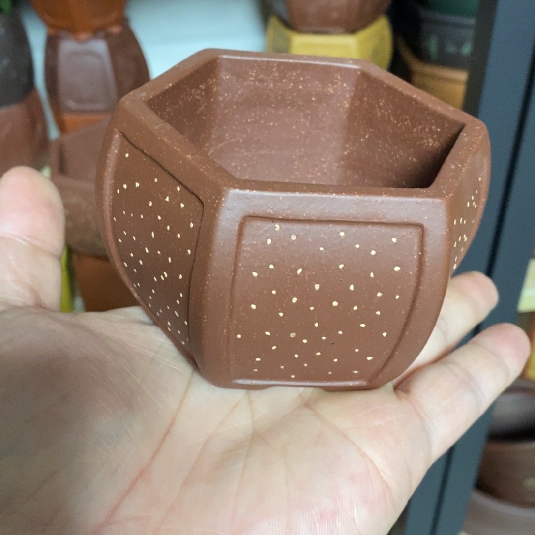 水***珑紫砂花盆紫砂文化