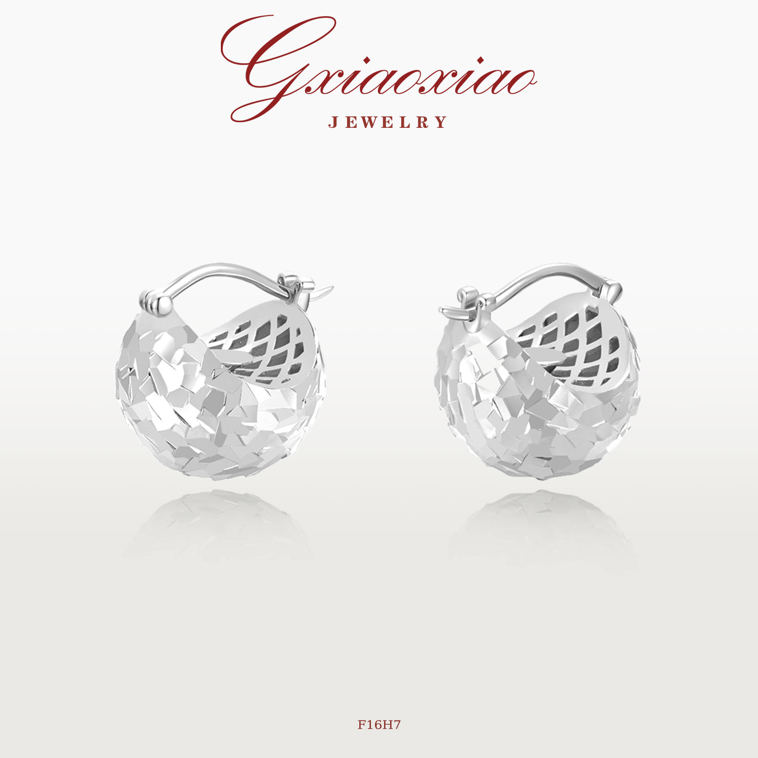 G XIAOXIAO 【璀璨夺目】法式气质简约百搭耳环 F16H6 F16H7