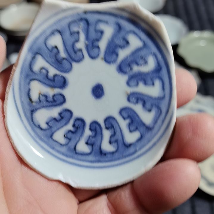 瓷片青花影青杯垫标夲