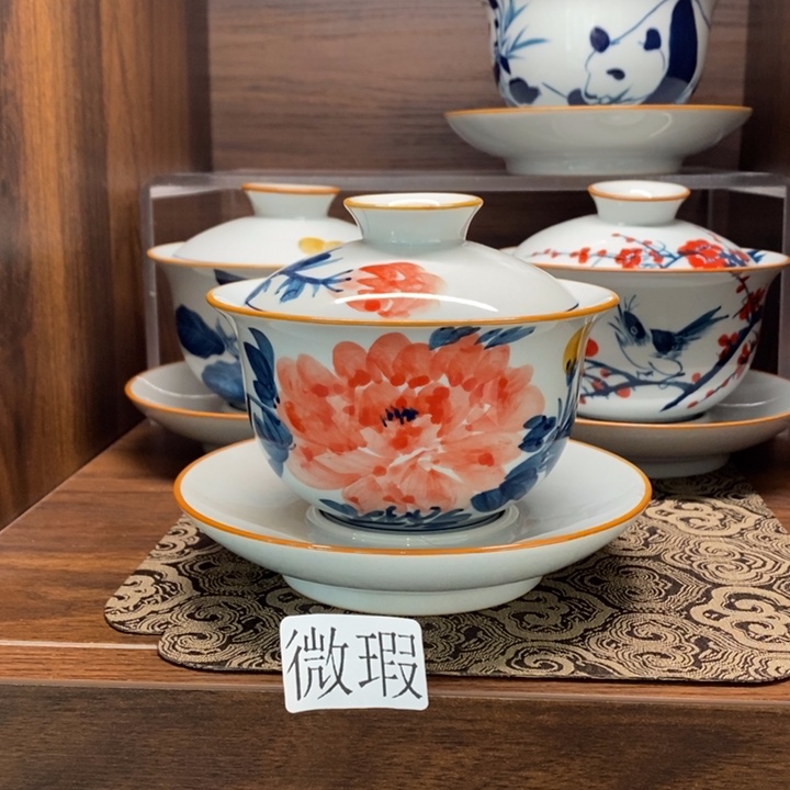 釉下老陶泥手工绘制