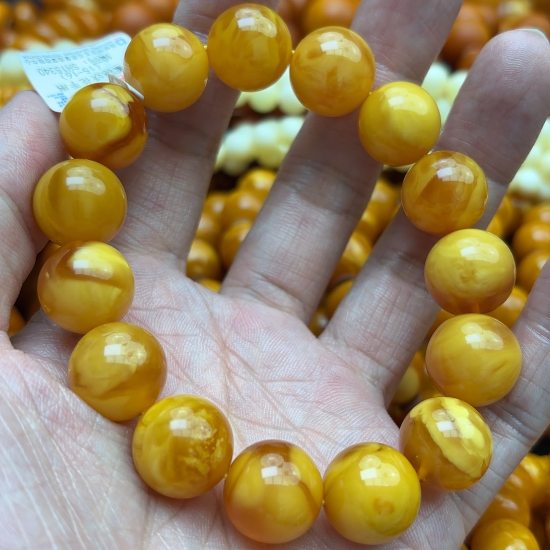 琥珀手链未镶嵌蜜蜡