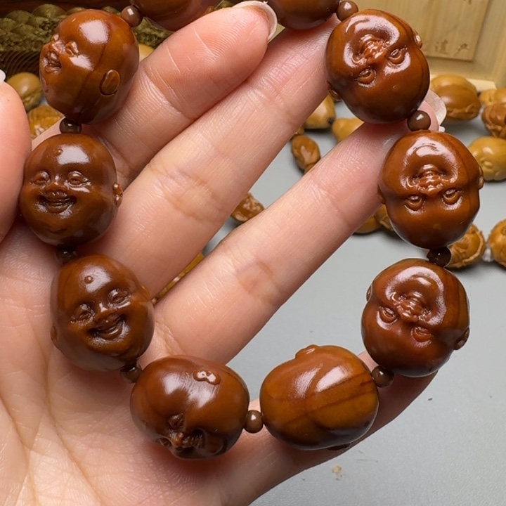 橄榄核手串/手链十分开心