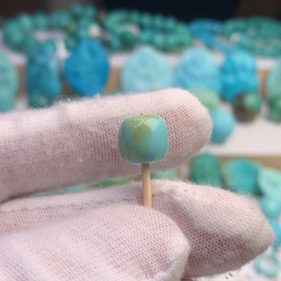 未镶嵌绿松石珠宝奇石9.6毫米