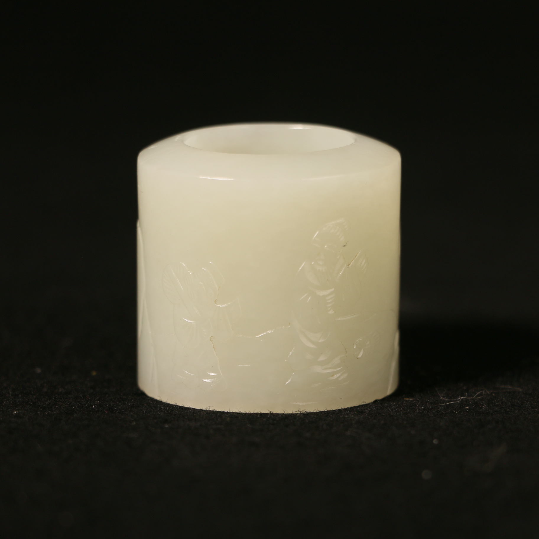 AB3   清   和田玉扳指