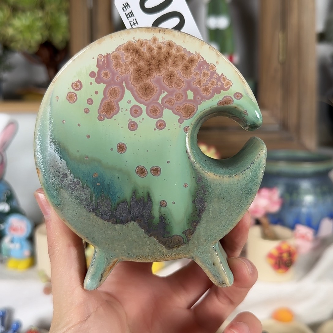 006 月亮鼓花盆 默认微瑕 