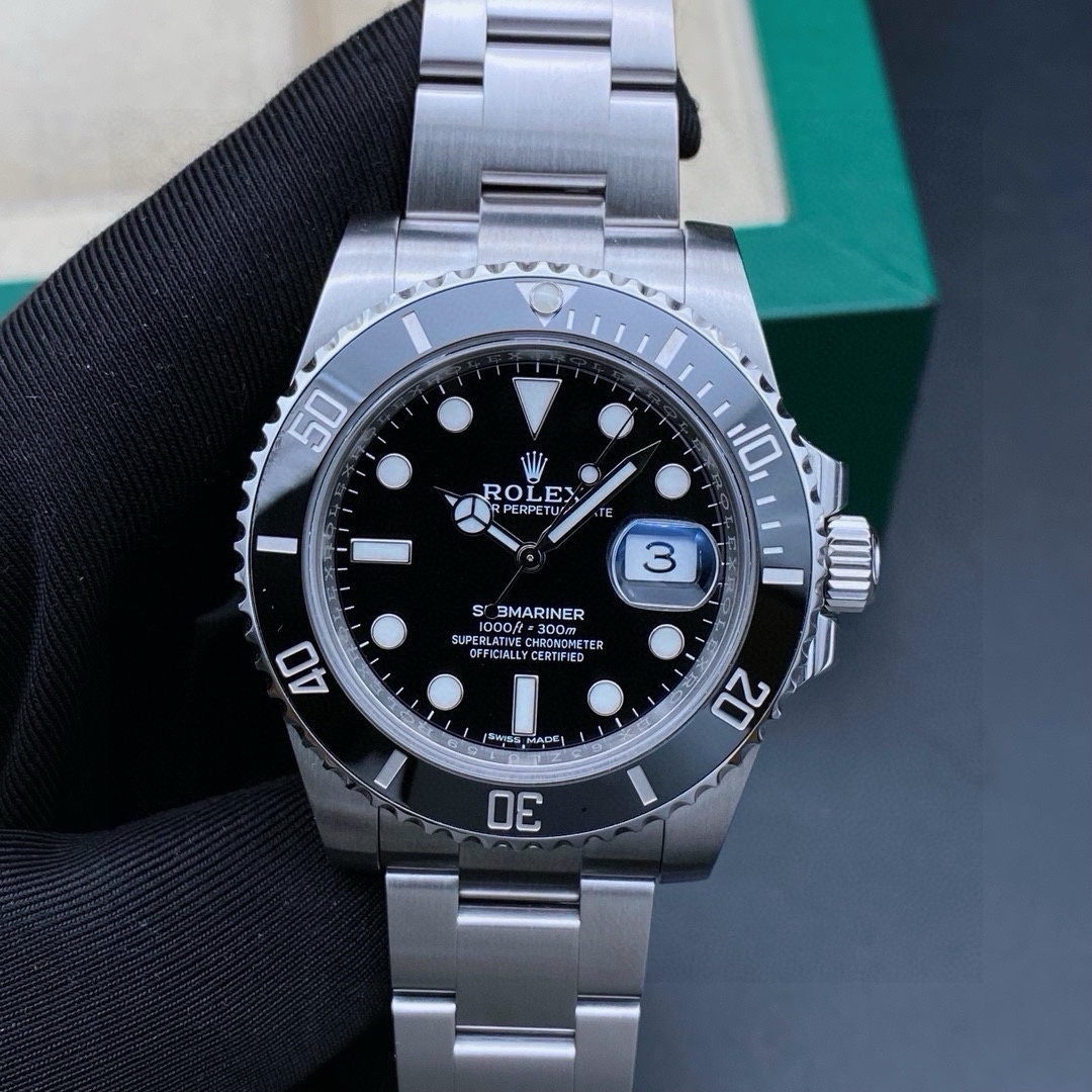 99新 Rolex/劳力士 22年全套/潜航者126610黑水鬼/男表/表径40