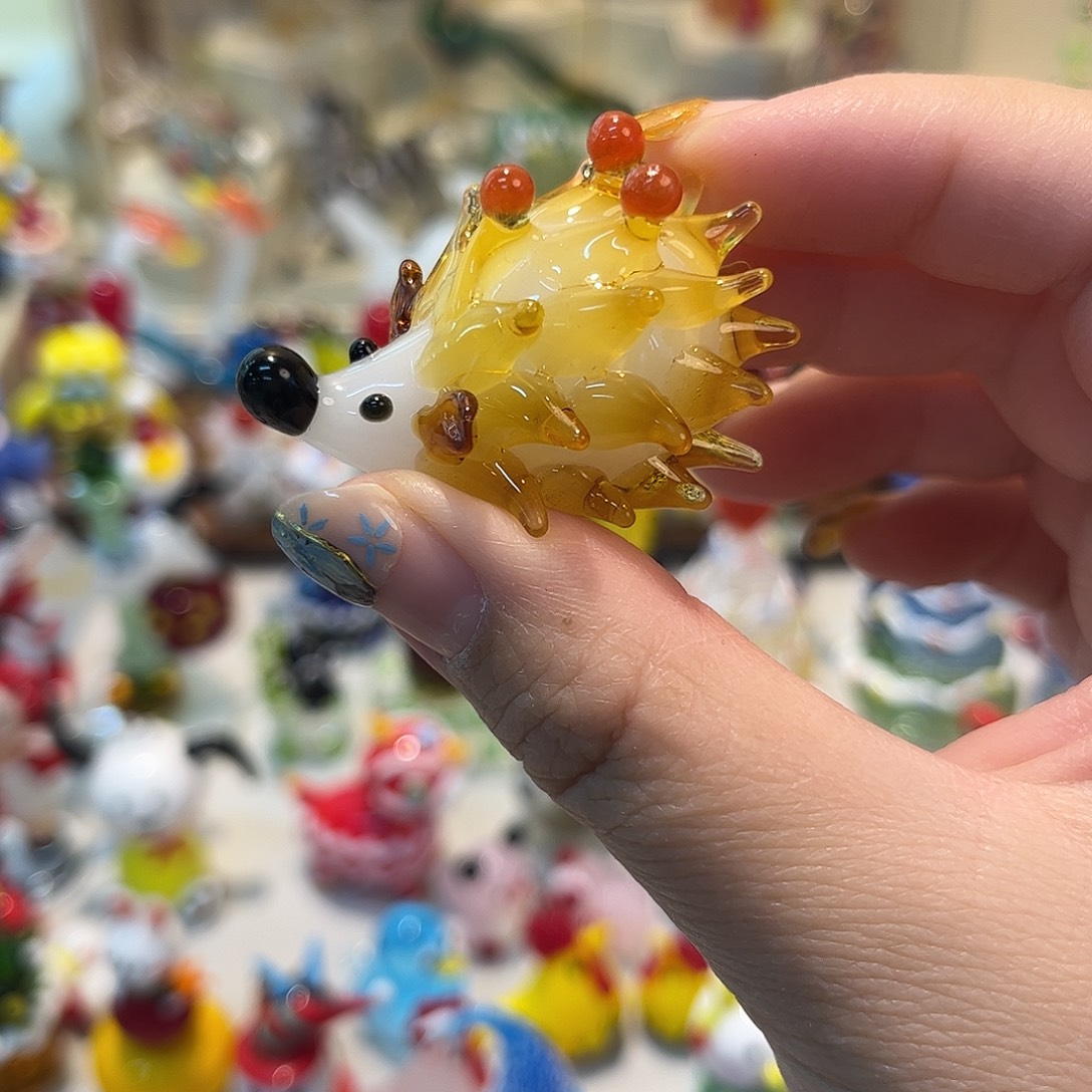 手工艺品琉璃刺猬