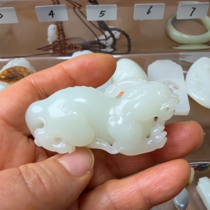 和田玉未镶嵌颈饰新疆和田羊脂玉