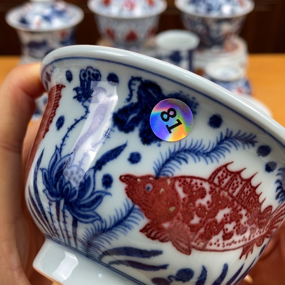 手绘现代茶具得古董