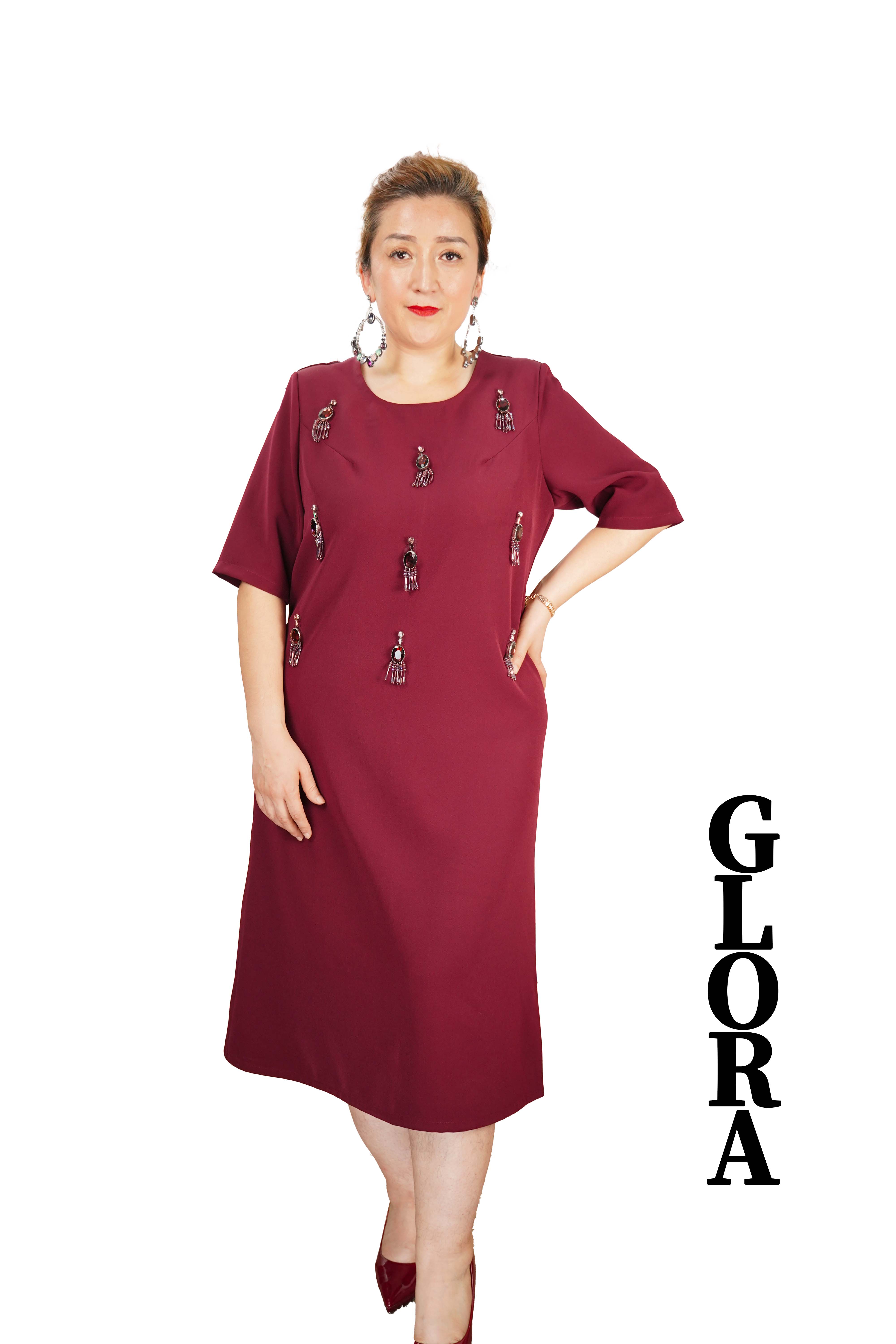 【GLORA原创设计】新款大妈女装气质针织时尚休闲绿色夏季宽松G04-1