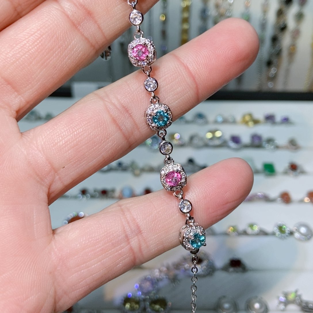 绿水晶戒指银S925镶嵌