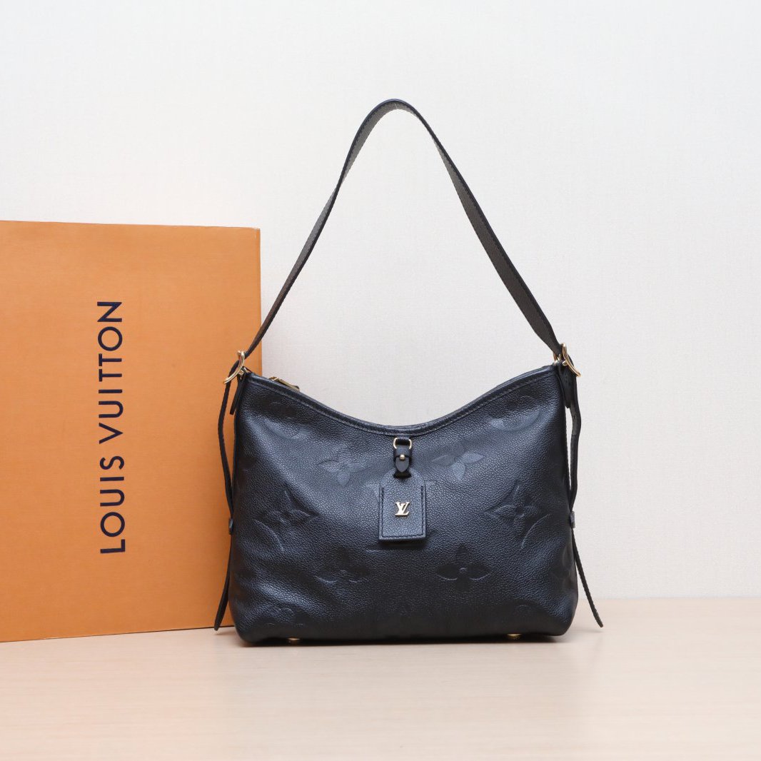 99新 LouisVuitton/路易威登 【小花Han】CARRYALL 小号 黑色芯片