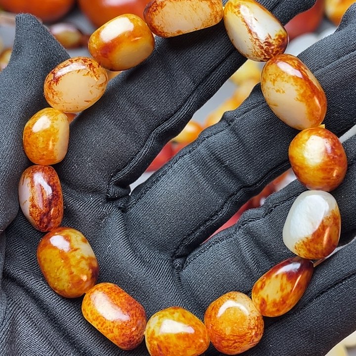 和田玉未镶嵌手链