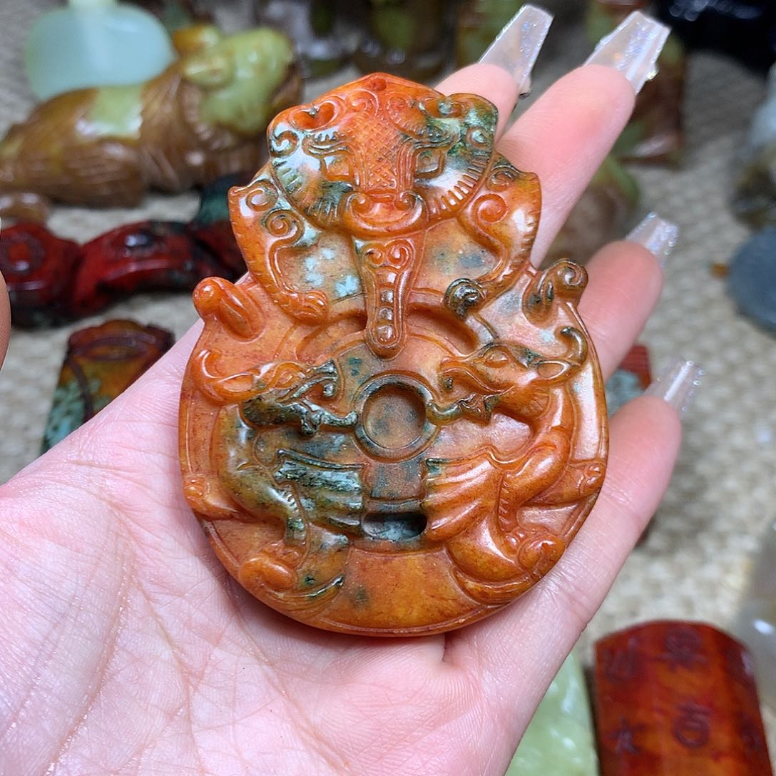 白玉菩提吊坠挂件