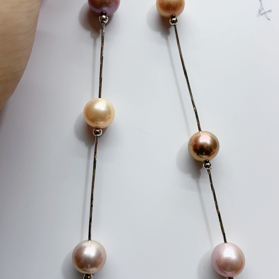 淡水珍珠颈饰银S925镶嵌