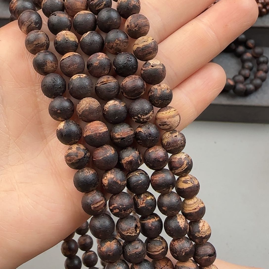 降真香手串/手链0.8×108黄金甲爆甲无胶