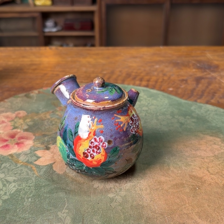 柴烧纯手工手绘陶瓷