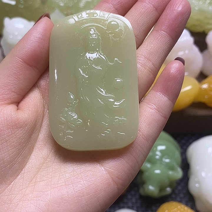 玉天然桌面小摆件