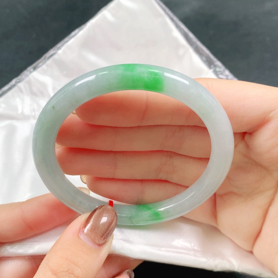 新***子翡翠未镶嵌手镯56圈1563