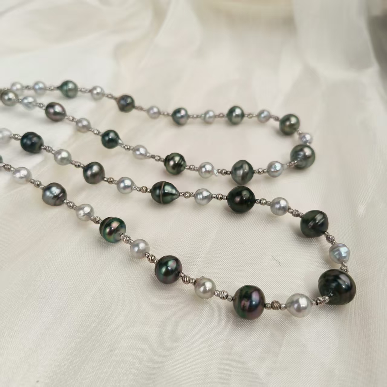 【nini同款】大溪地满天星珍珠项链 10-12mm（多样性发一）