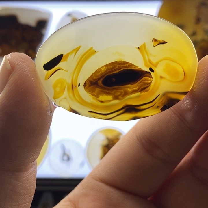 玛瑙/玉髓合金颈饰