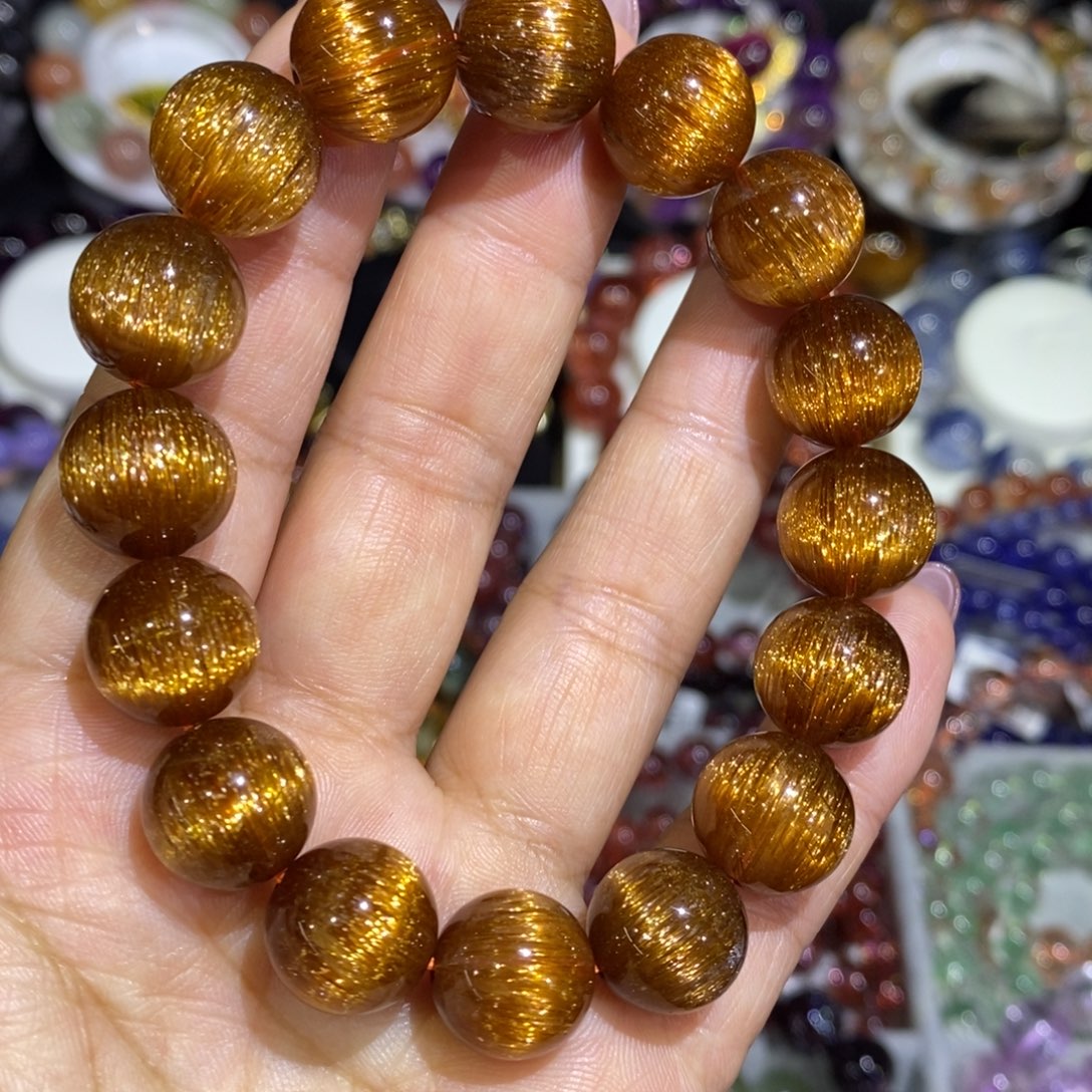 水晶手链未镶嵌黄金铜顺发13