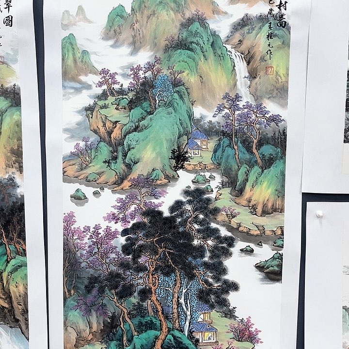 国画四尺整张山水