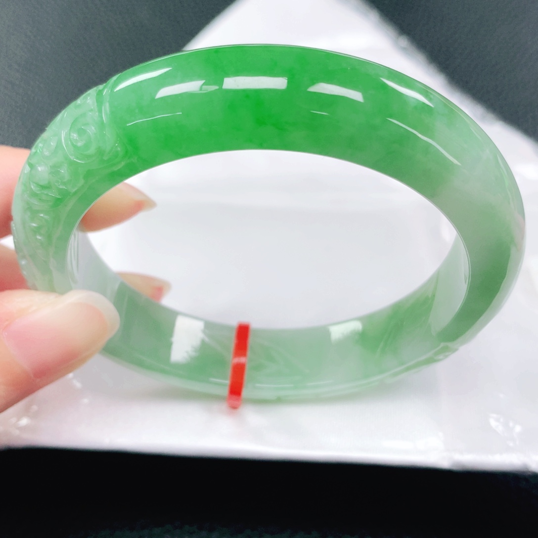 未镶嵌手镯翡翠57圈