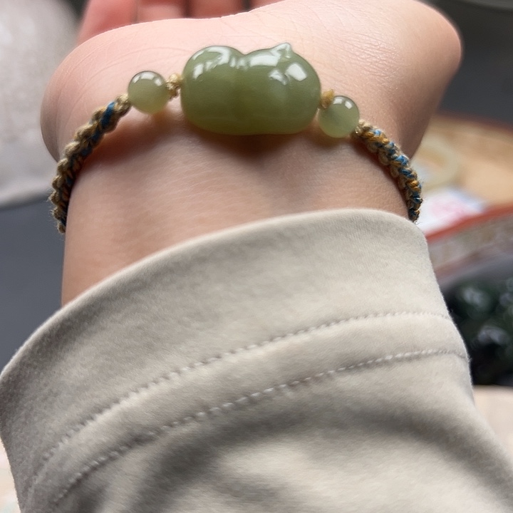 和田玉未镶嵌手链26