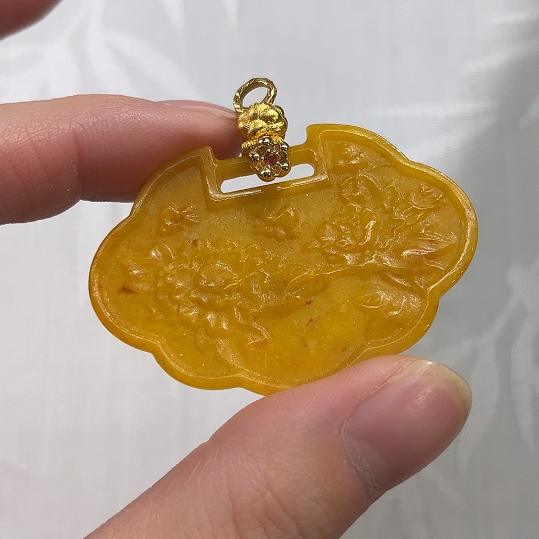 翡翠合金吊坠(赠链)国风