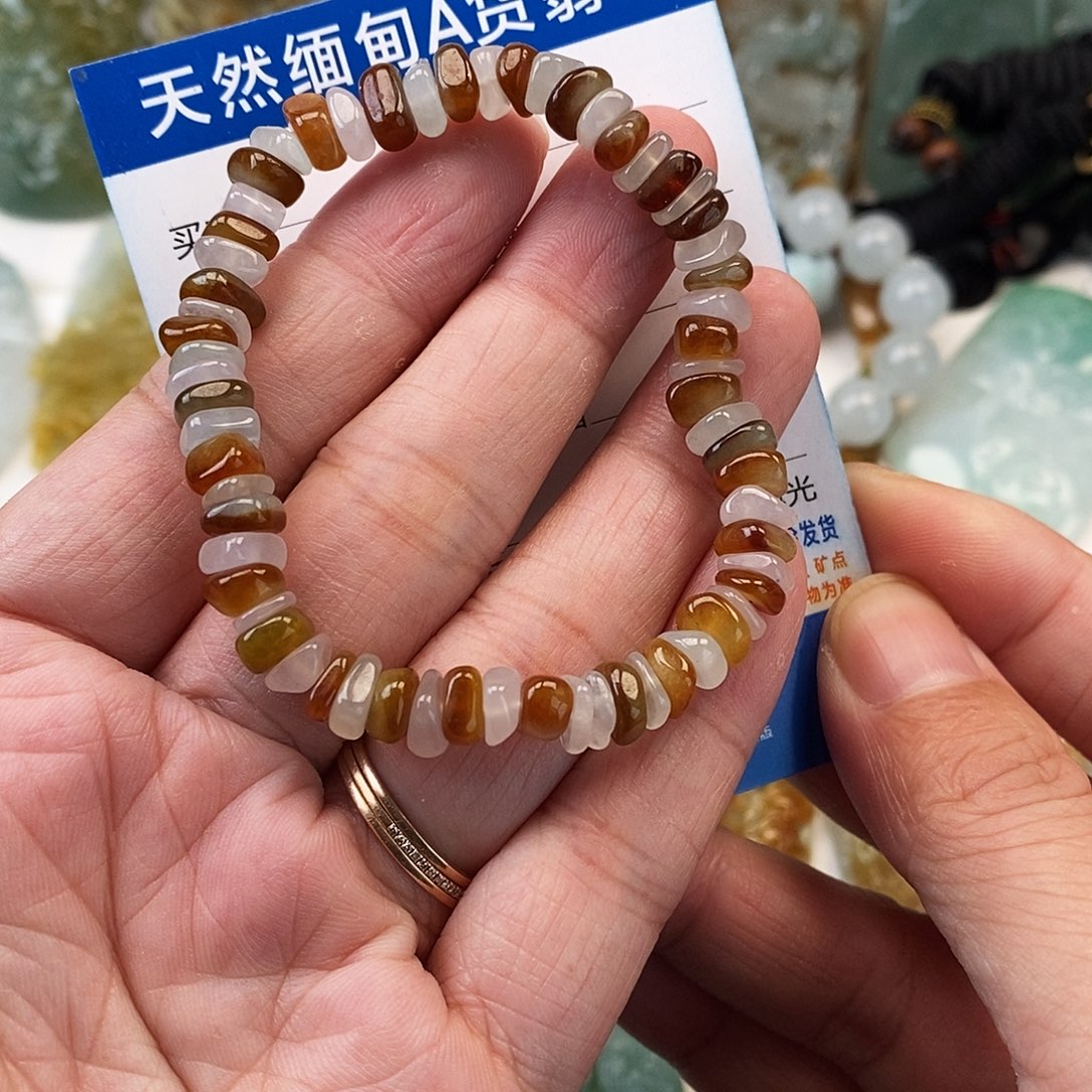 翡翠未镶嵌颈饰手串