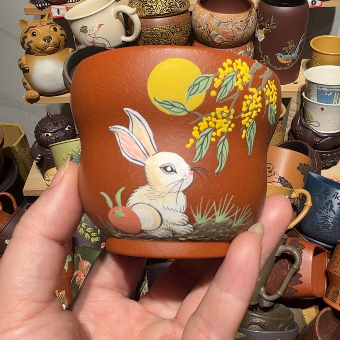 紫砂茶杯宜兴紫砂主人杯