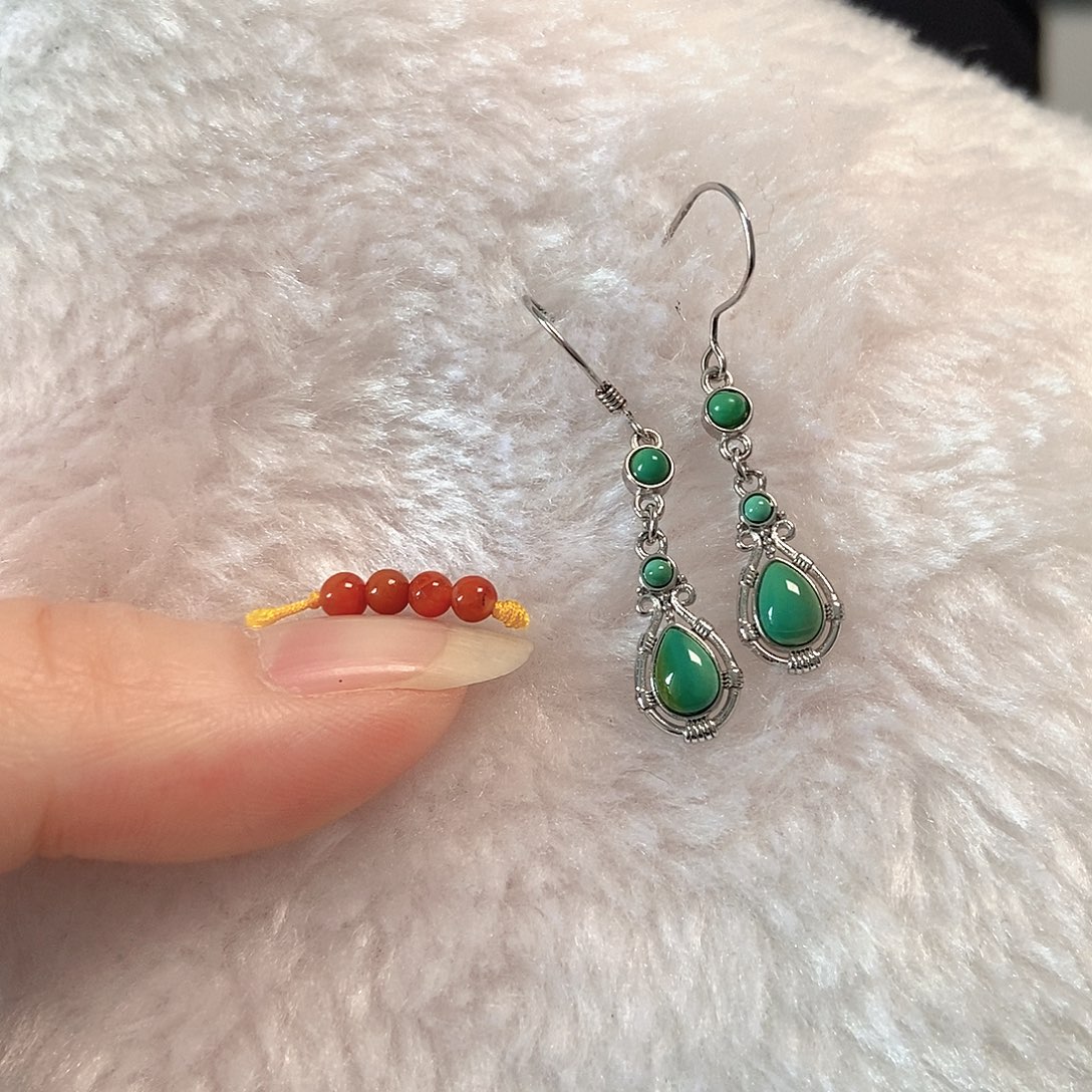 南红玛瑙银S925镶嵌珠宝奇石