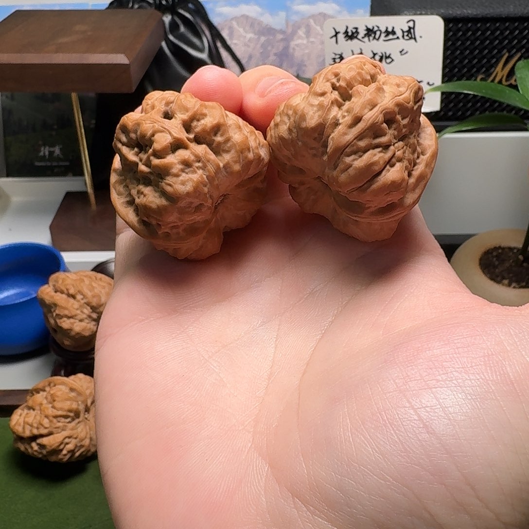 每***笑文玩核桃吊坠择真严选39延庆八腿八眼蛙王