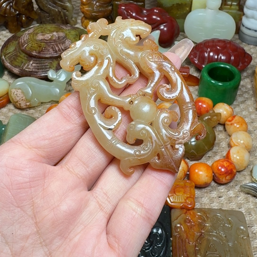 白玉菩提吊坠挂件