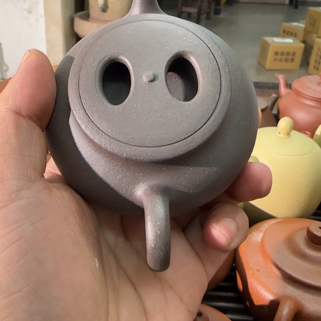 紫砂茶壶牛盖 煤气窑