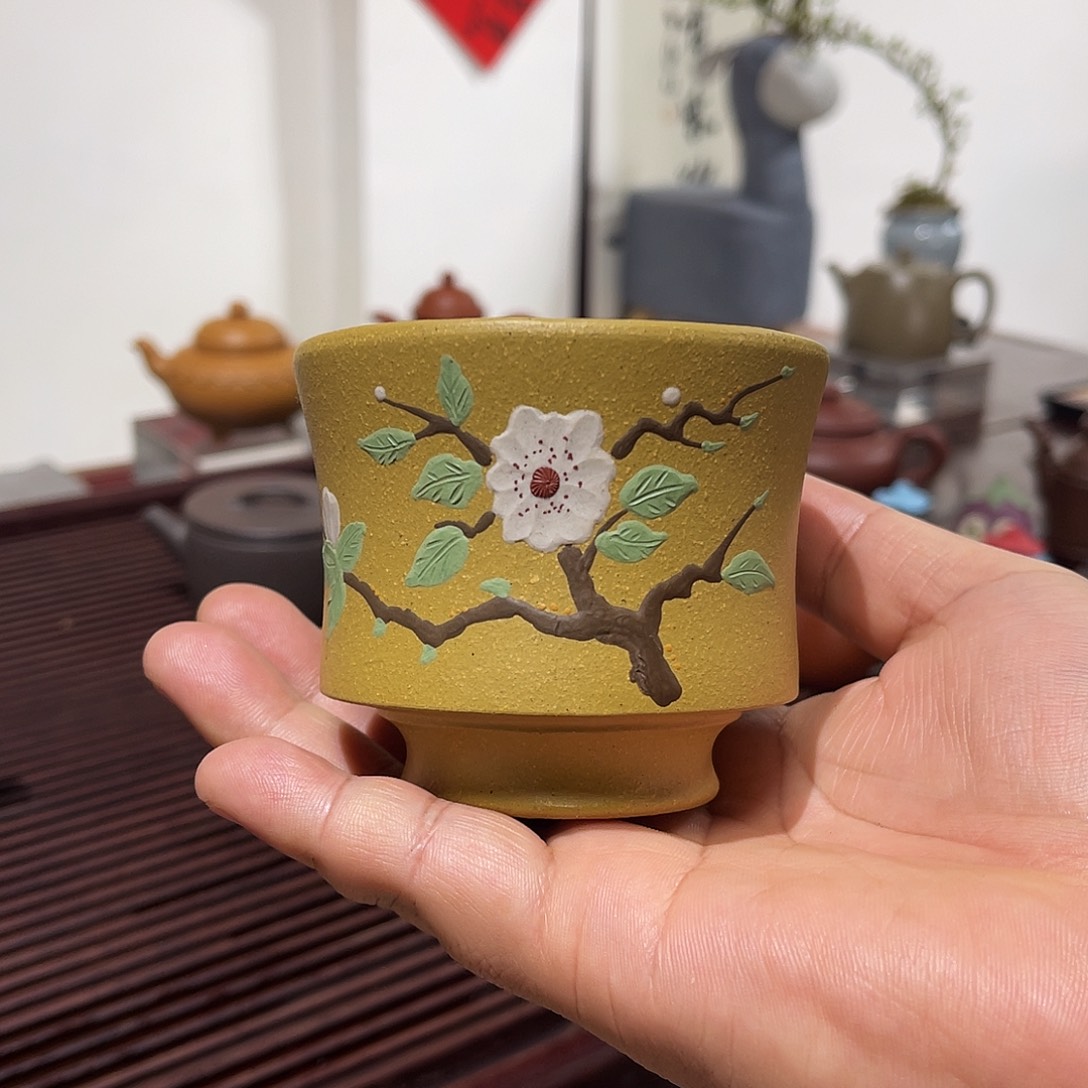 紫砂茶壶主人杯手工主人杯