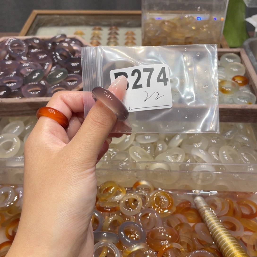 玛瑙/玉髓未镶嵌戒指274