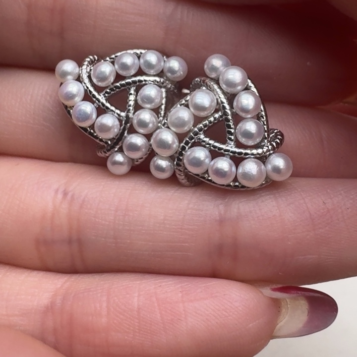 淡水珍珠耳饰未镶嵌